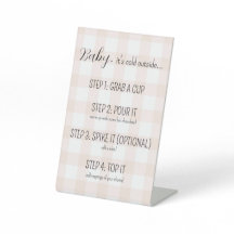 Hot Chocolate / Cider Bar Sign for Baby Shocolate