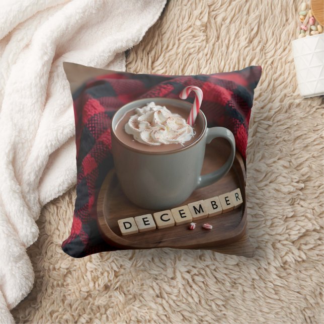 Hot Chocolate Dezember Kissen (Decke)