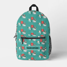 Hot Chocolate Fun Print Cut Sew Backpack Bedruckter Rucksack