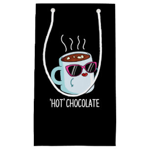 Hot Chocolate Funny Drink Pun Dark BG Kleine Geschenktüte