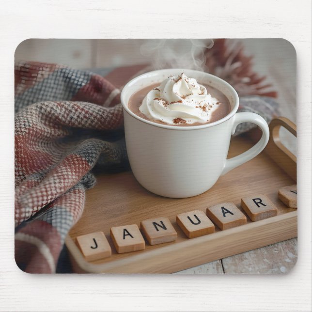 Hot Chocolate Januar Mousepad (Vorne)