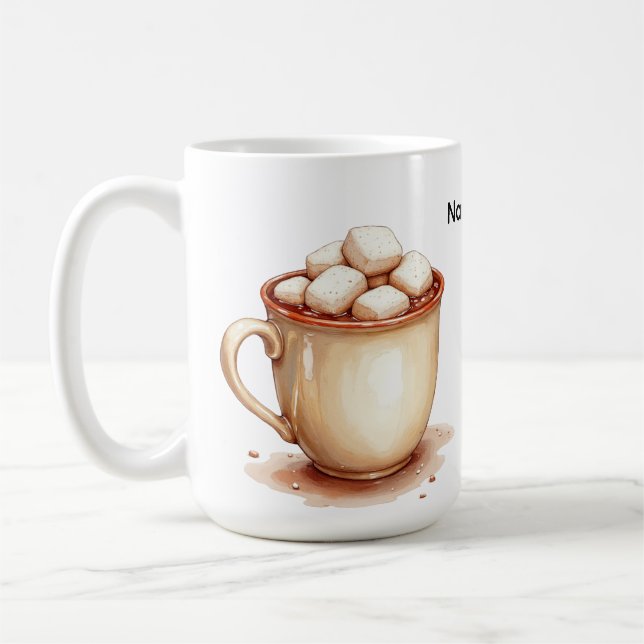 Hot Chocolate Marshmallow Mug on a Mug Kaffeetasse (Links)