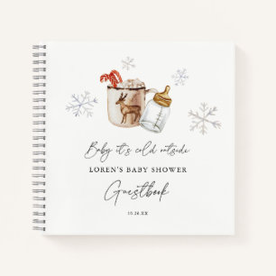 Hot Chocolate Winter Baby Showbook Notizbuch