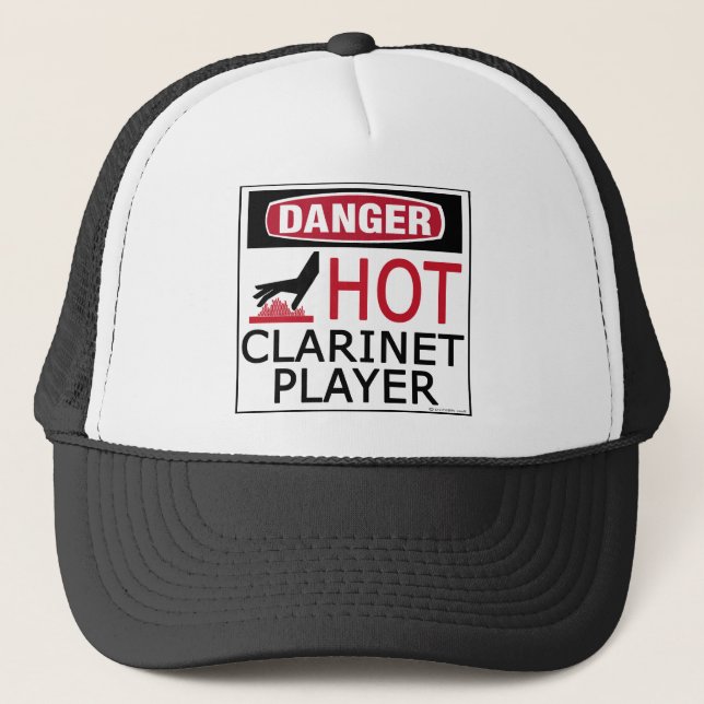 Hot Clarinet Player Truckerkappe (Vorderseite)