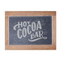 Hot Cocoa Bar Chalkboard Zeichen