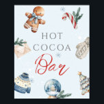 Hot Cocoa Bar Christmas Winter Erstgeburt Poster<br><div class="desc">Hot Cocoa Bar Christmas Winter Erstgeburtenzeit Kapselposter</div>