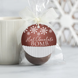 Hot Cocoa Bomb Tag Geschenkanhänger