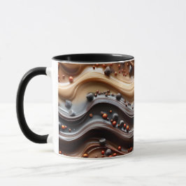 Hot Cocoa Chocoholic Funny Humor Modern Brown Tasse