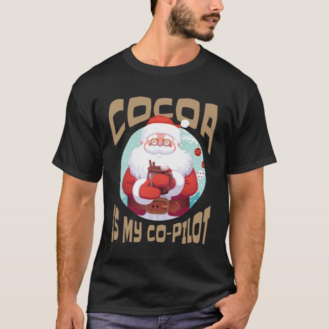 Hot Cocoa Co Pilot Santa Chocolate T-Shirt (Vorderseite)