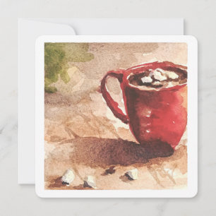Hot Cocoa Grußkarte Feiertagskarte