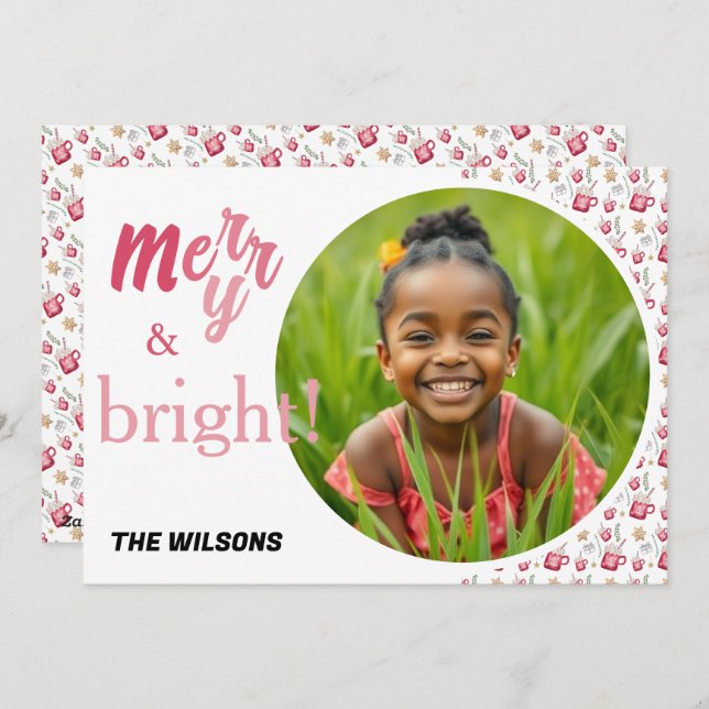 Hot Cocoa Holiday Parco Tassino Feiertagskarte (Vorne/Hinten)