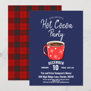 Hot Cocoa Party, Ferienhaus Party Einladung