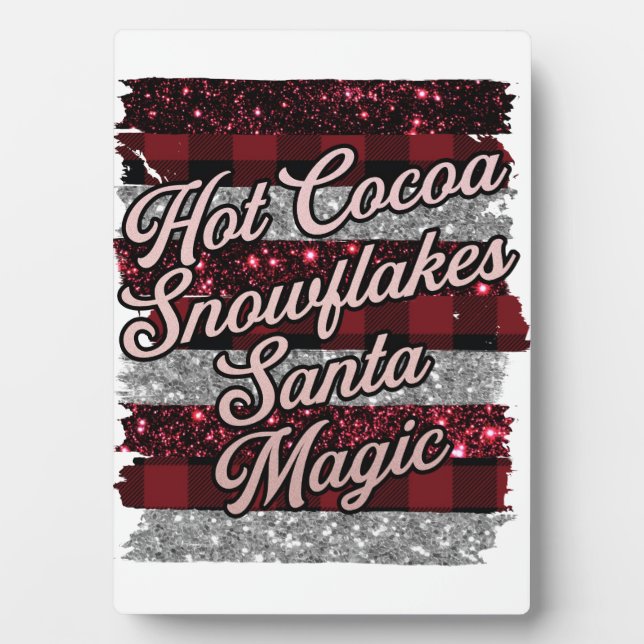 Hot Cocoa Plaque Fotoplatte (Vorderseite)
