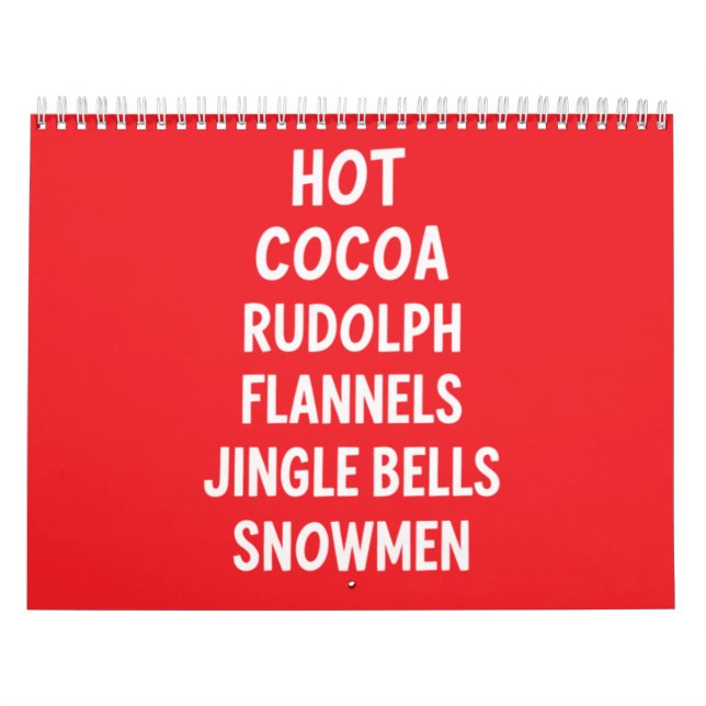 Hot Cocoa Rudolph Flannels Jingle Bells Santa Kalender (Titelbild)