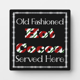 Hot Cocoa serviert hier Fotoplatte