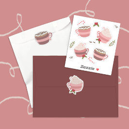 Hot Cocoa Tasse Doodle Aufkleber Pack