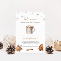 Hot Cocoa und Cookies Winter Baby Dusche