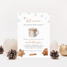 Hot Cocoa und Cookies Winter Baby Dusche Einladung