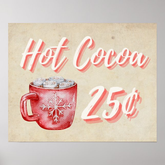 Hot Cocoa Weihnachten Mauer Deco Poster (Vorne)