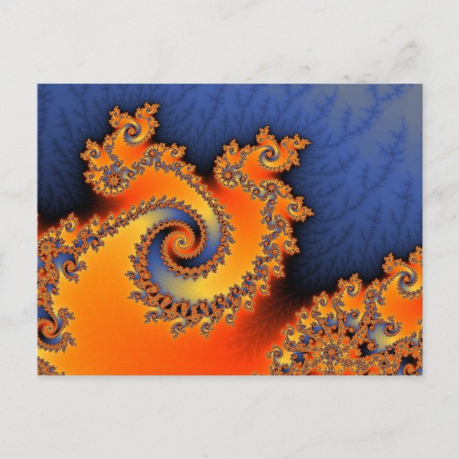 Hot Cold Triple Twirl Postkarte (Vorderseite)