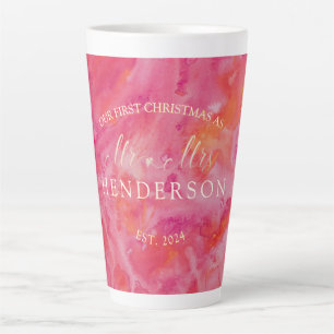 Hot Color First Christmas Mr. und Mrs. Milchtasse