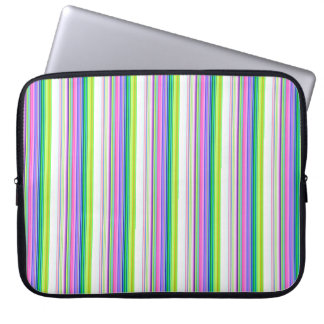 Hot colorful neon stripes laptopschutzhülle