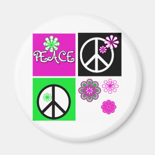 Hot Colors Peace Magnet