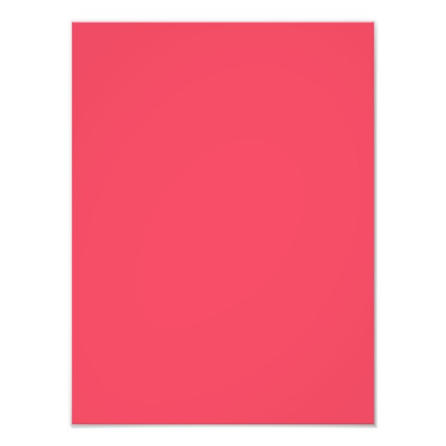 Hot Coral Pink Personalisiert Neon Lachs Hintergru Fotodruck (Vorne)