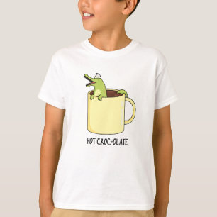 Hot Croc Colate Funny Crocodile Pun T-Shirt