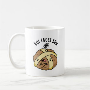 Hot Cross Bun Funny Food Puff Kaffeetasse