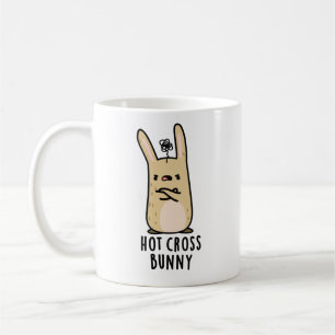 Hot Cross Bunny Funny Angry Rabbit Puff Kaffeetasse