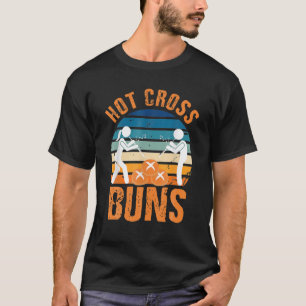Hot Cross Buns Apparel Vintag Retro Food Liebhaber T-Shirt