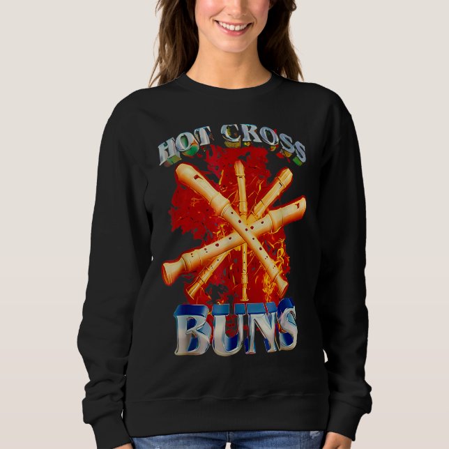 Hot Cross Buns Funny Sweatshirt (Vorderseite)