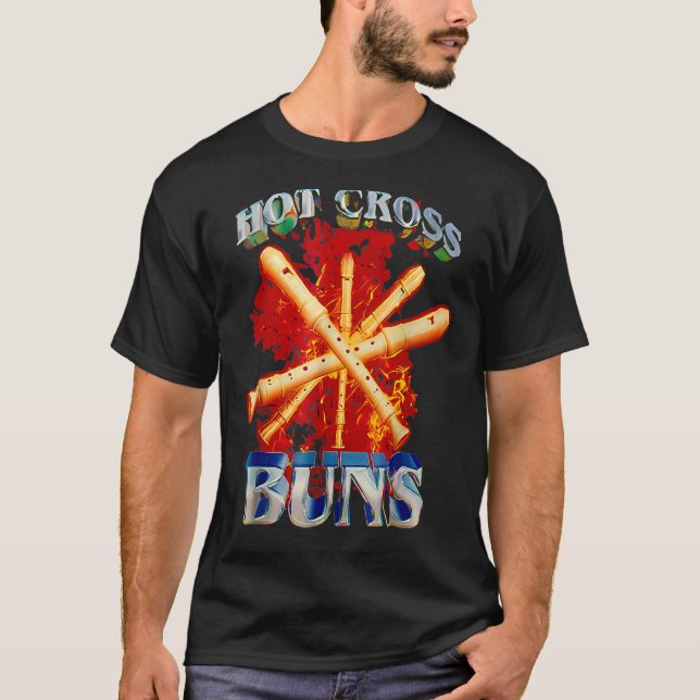 Hot Cross Buns Funny T-Shirt (Vorderseite)