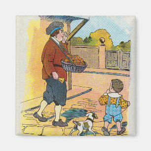 Hot-Cross-Buns, Mother Gans Kinderzimmer Rhyme Pic Magnet
