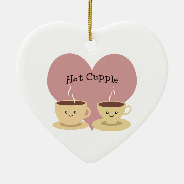 Hot Cupple! Keramik Ornament (Hinten)