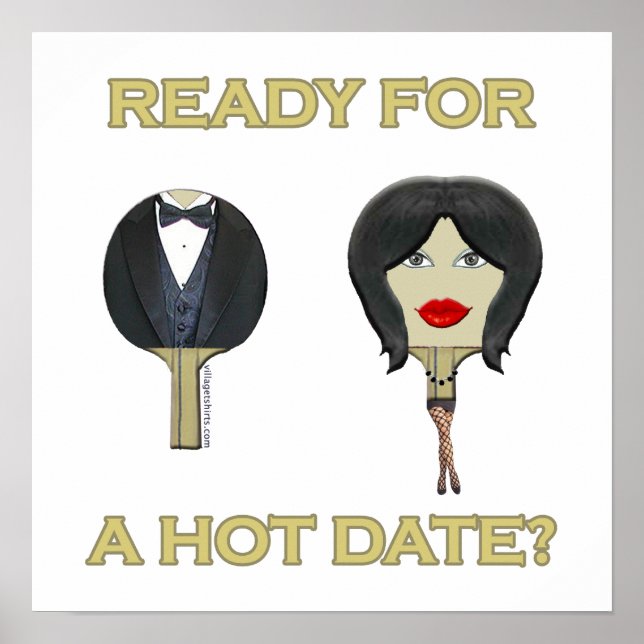 Hot Date Pong Poster (Vorne)