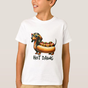 Hot Dawg: Cooler Dackel Hot Dog Kids' T - Shirt
