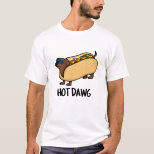 Hot Dawg Funny Hot Dog in einem Bun Puff T-Shirt
