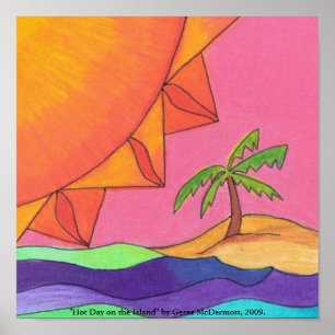 "Hot Day on Island" Poster