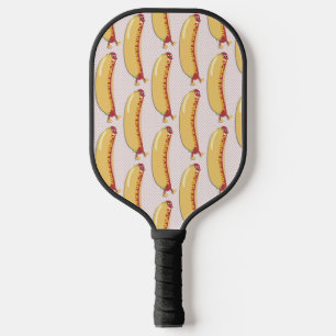 Hot Diggity Dog Fun Cheeky Retro Charakter Pickleball Schläger