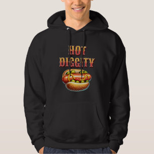 Hot Diggity Retro Hot Dog Hoodie