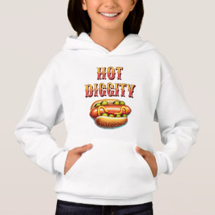 Hot Diggity   Retro Hot Dog Hoodie