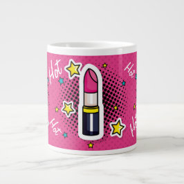 Hot Diva Girl Pop Art Lipstick Tasse