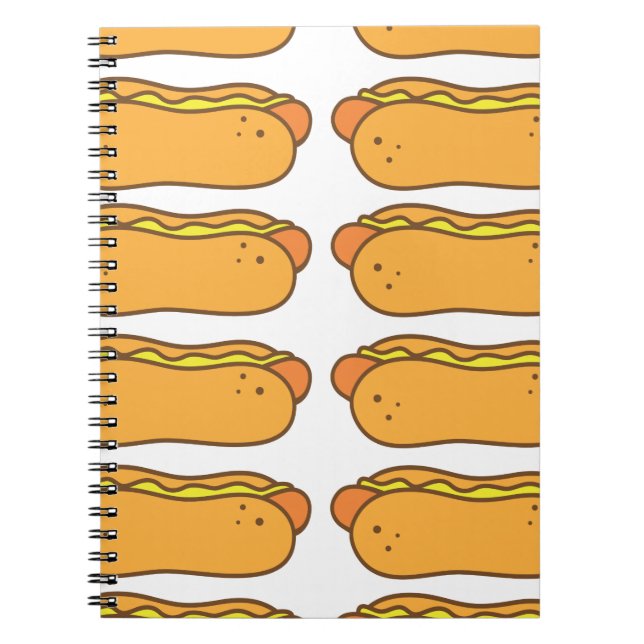 Hot Dog auf einem Bug Notizblock (Vorderseite)