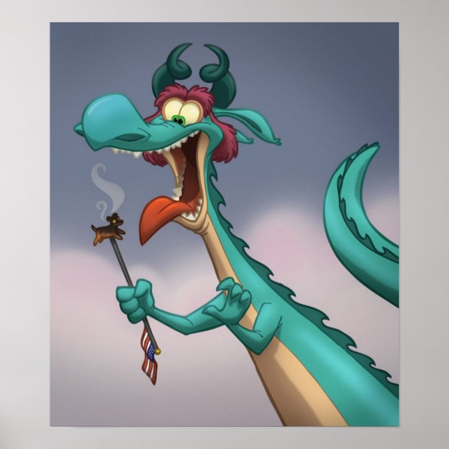 Hot Dog auf einem Stick Poster (Vorne)