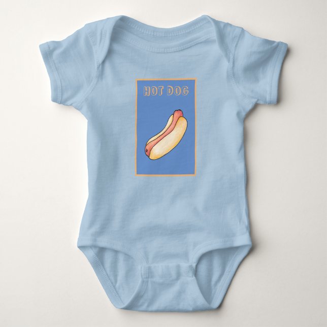 Hot Dog Baby Strampler (Vorderseite)