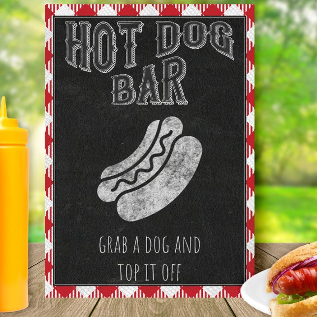 Hot Dog Bar I Do GRILLEN Party Signierung Poster (Von Creator hochgeladen)