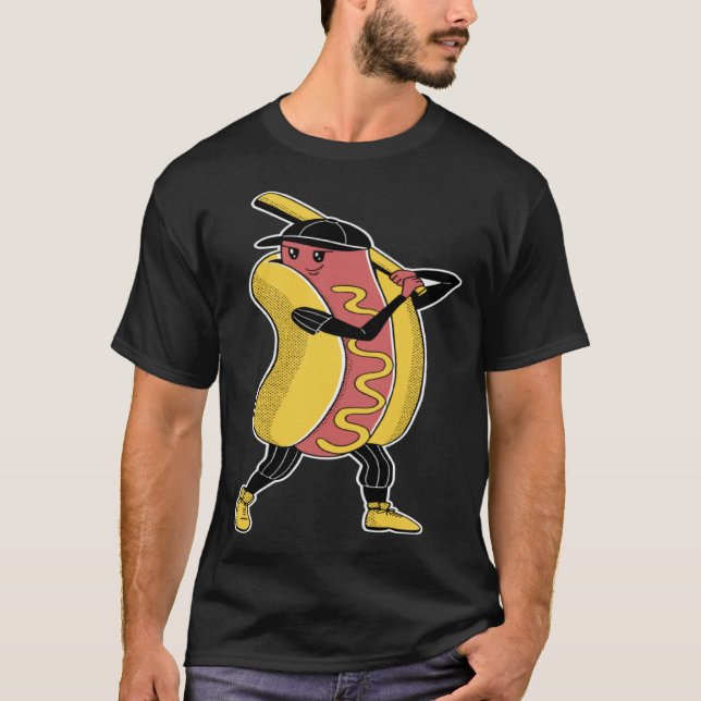 Hot-dog baseball sports T-Shirt (Vorderseite)