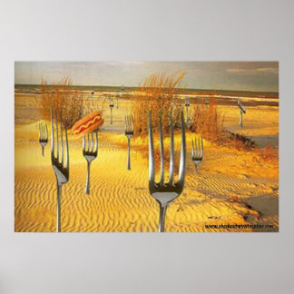 Hot Dog Beach Poster